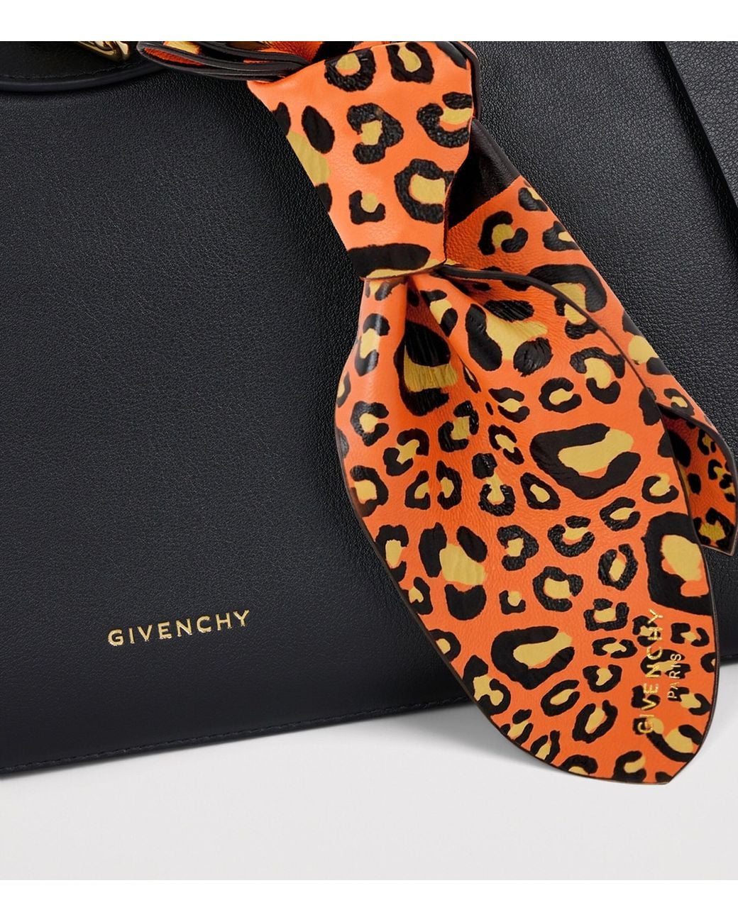 Givenchy Metallic Leather Leopard Bag Charm