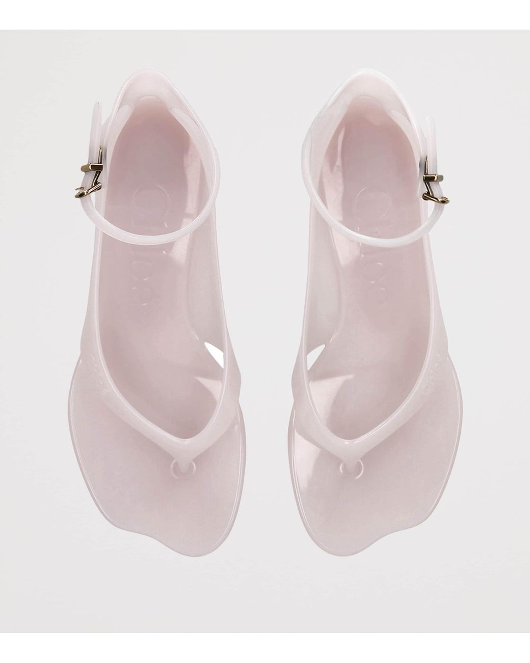 Chloé Pink Jelly Heeled Sandals 25