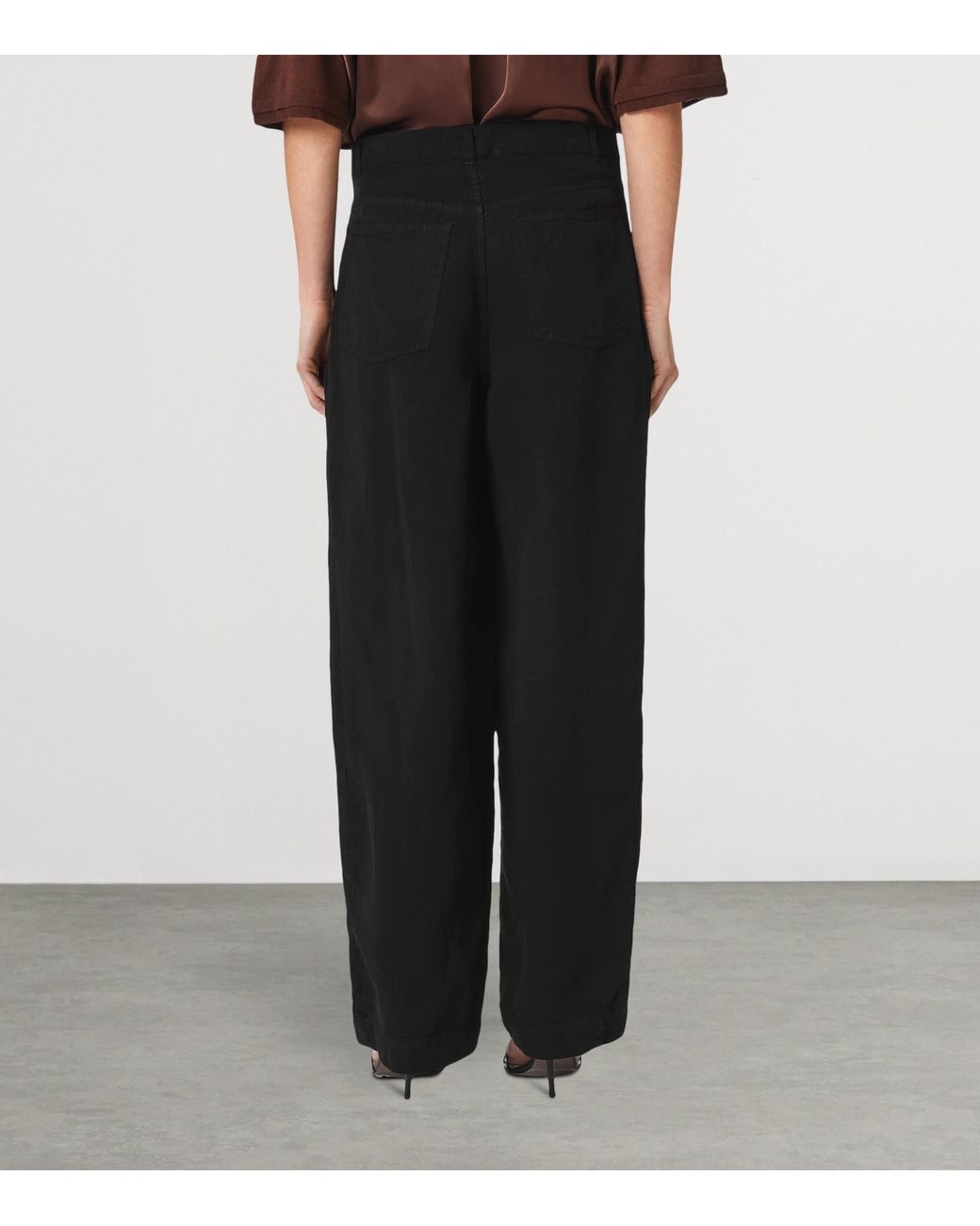 AllSaints Black Phi Trousers