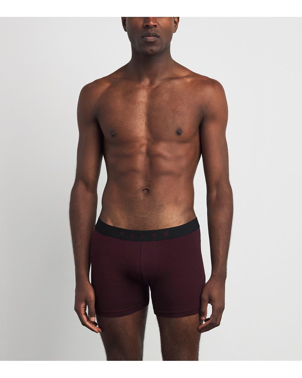 Falke Black Egyptian Cotton Boxer Briefs for men