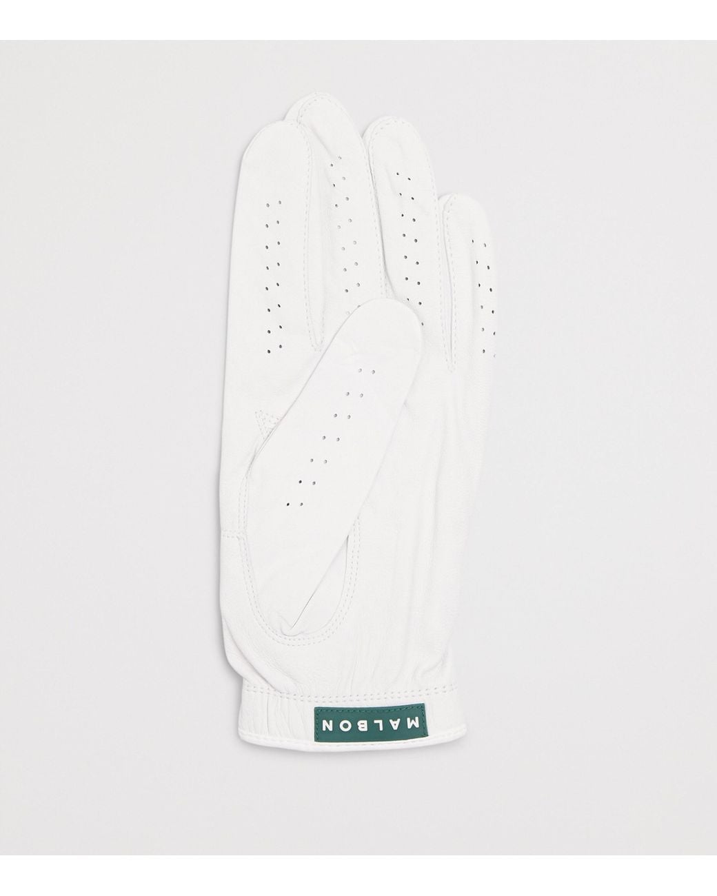 Malbon White Cabretta Leather Buckets Golf Glove for men