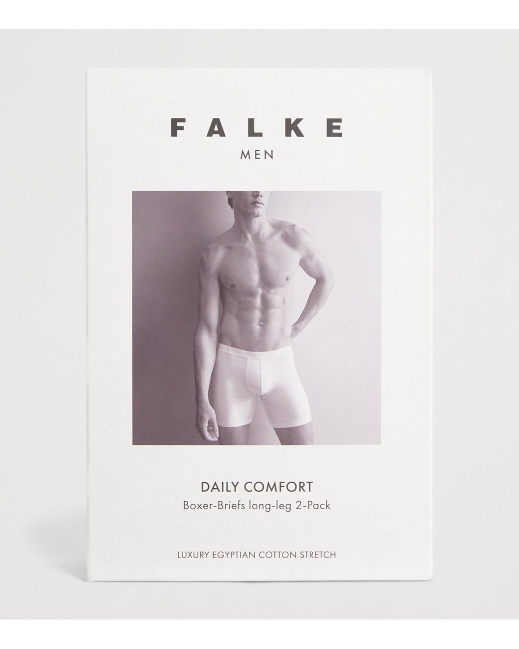 Falke Black Stretch-Egyptian Cotton Boxer Briefs for men