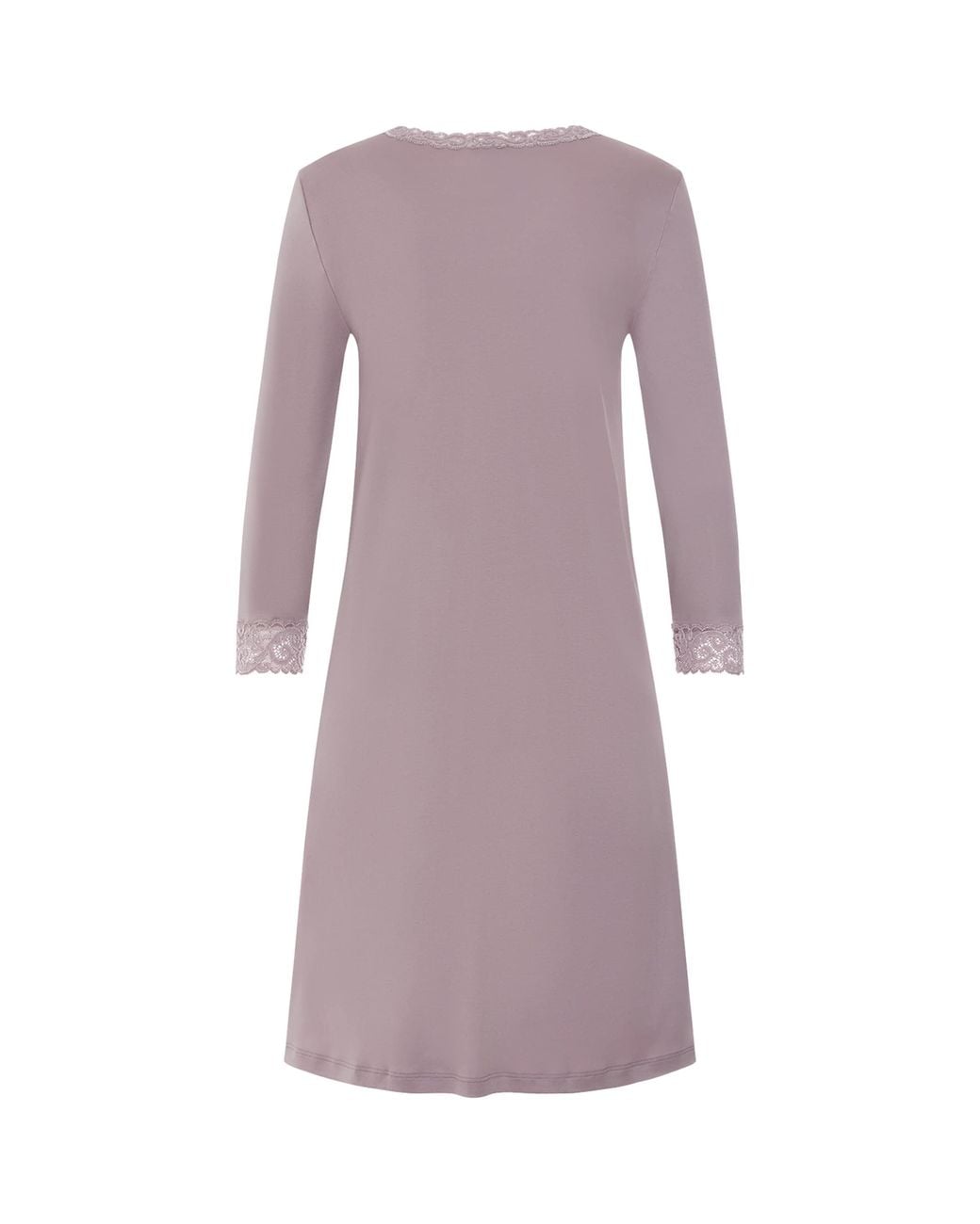 Hanro Purple Lace-Trim Moments Nightdress