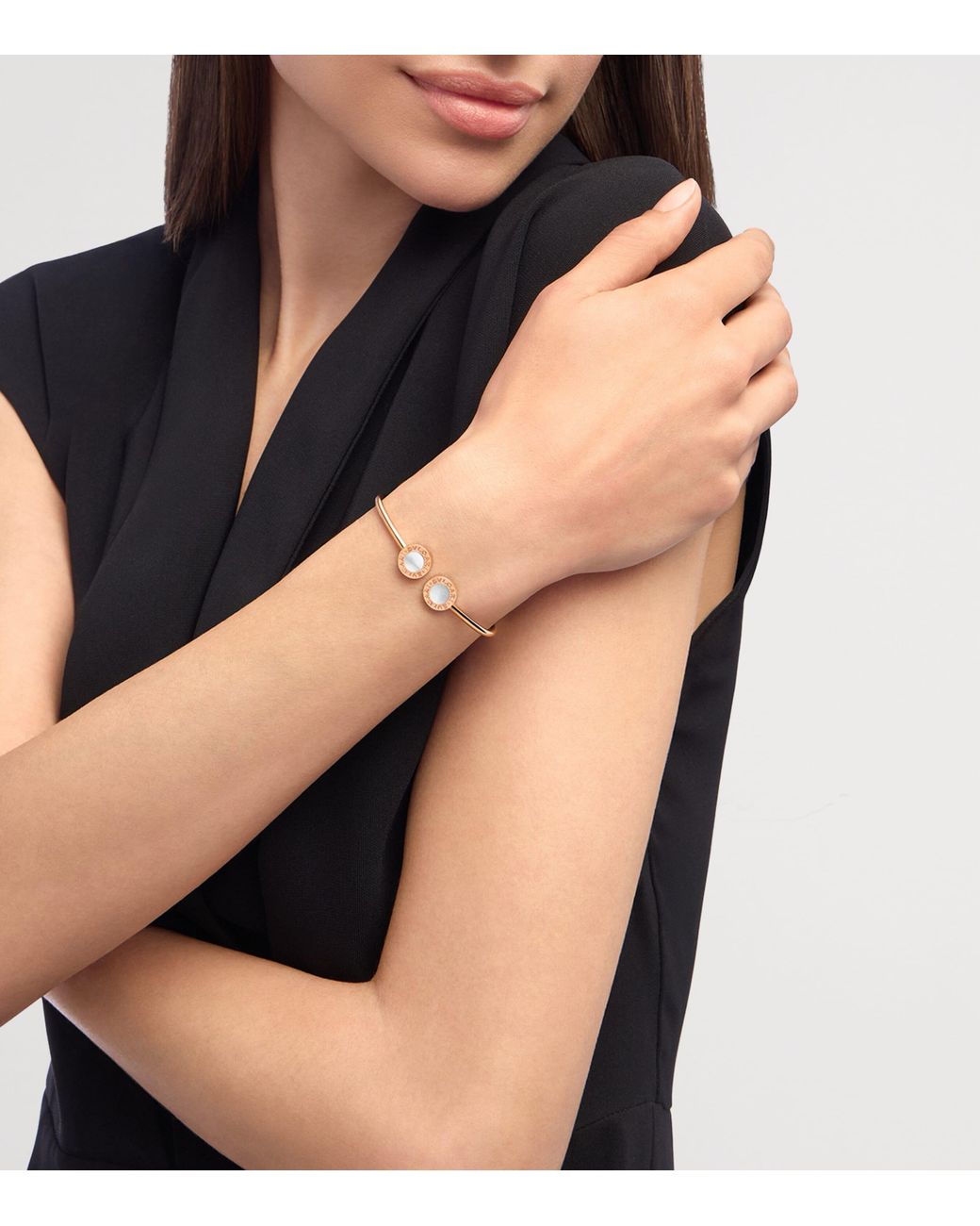 BVLGARI White And Mother-Of-Pearl Bangle