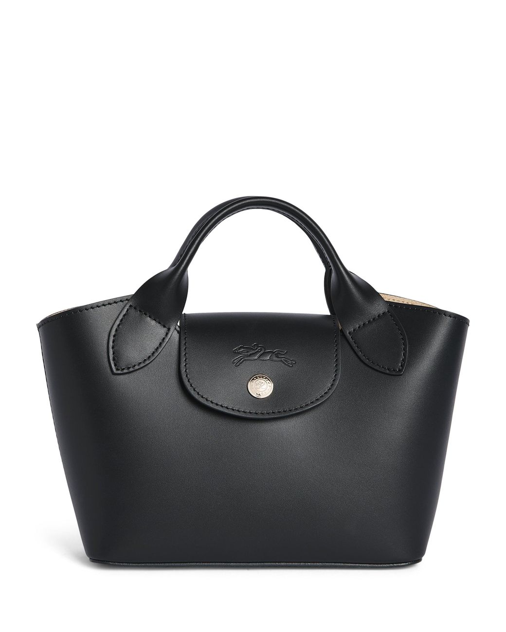 Longchamp Black Extra-Small Leather Épure Tote Bag