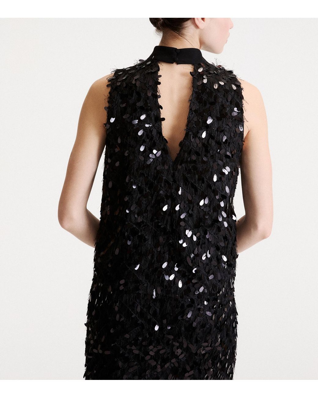Marella Black Embellished Sleeveless Top