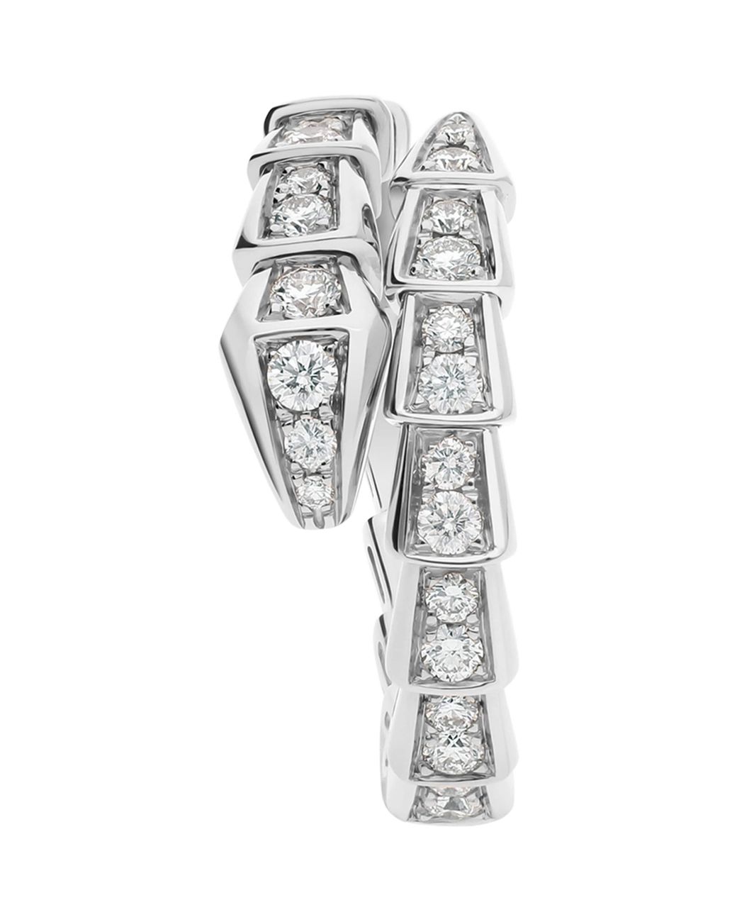 BVLGARI Metallic And Diamond Serpenti Viper Ring