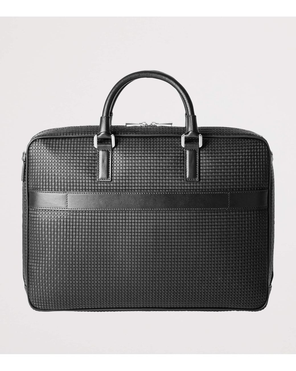 Serapian Black Slim Stepan Briefcase for men