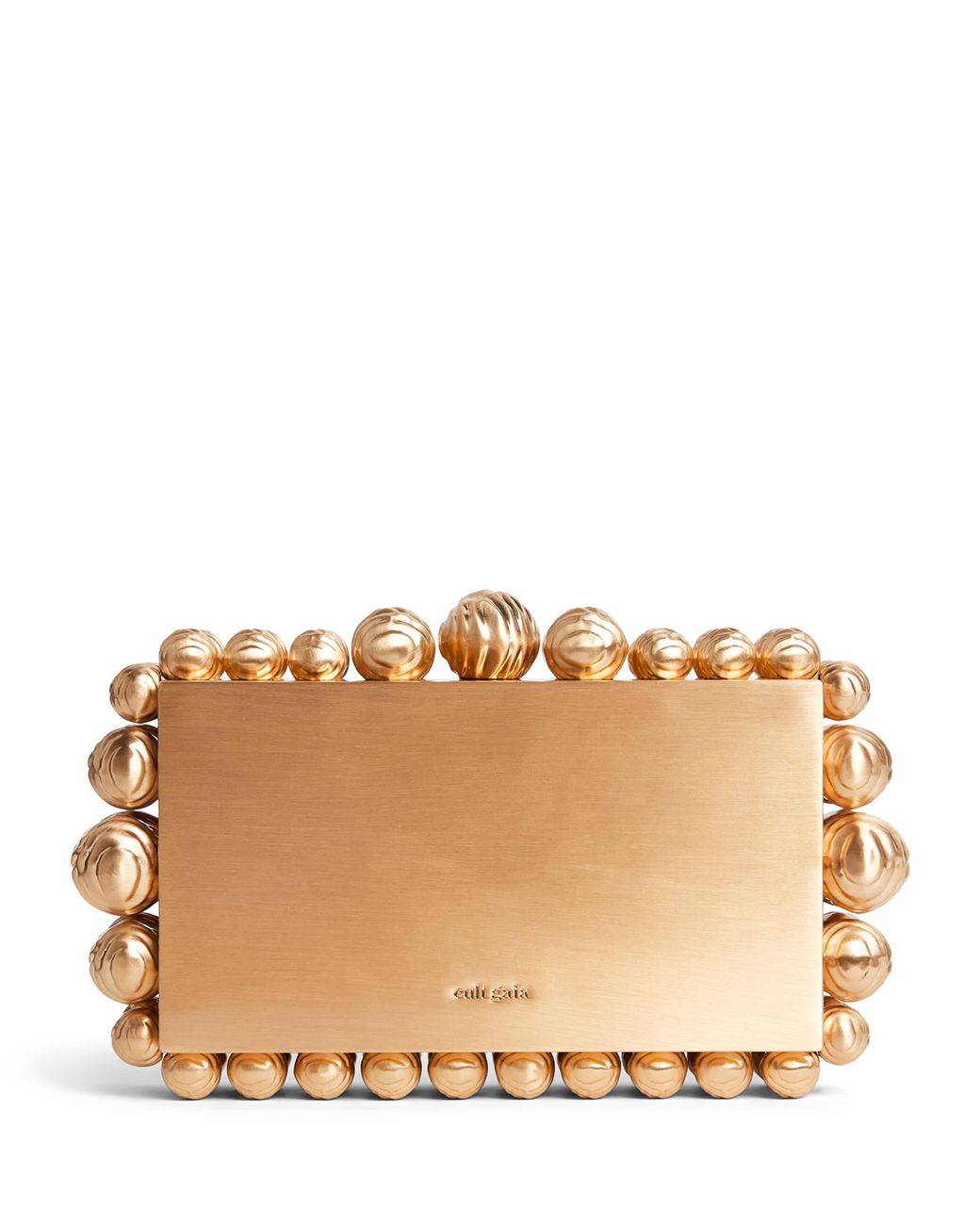 Cult Gaia Natural Beaded Eos Clutch Bag