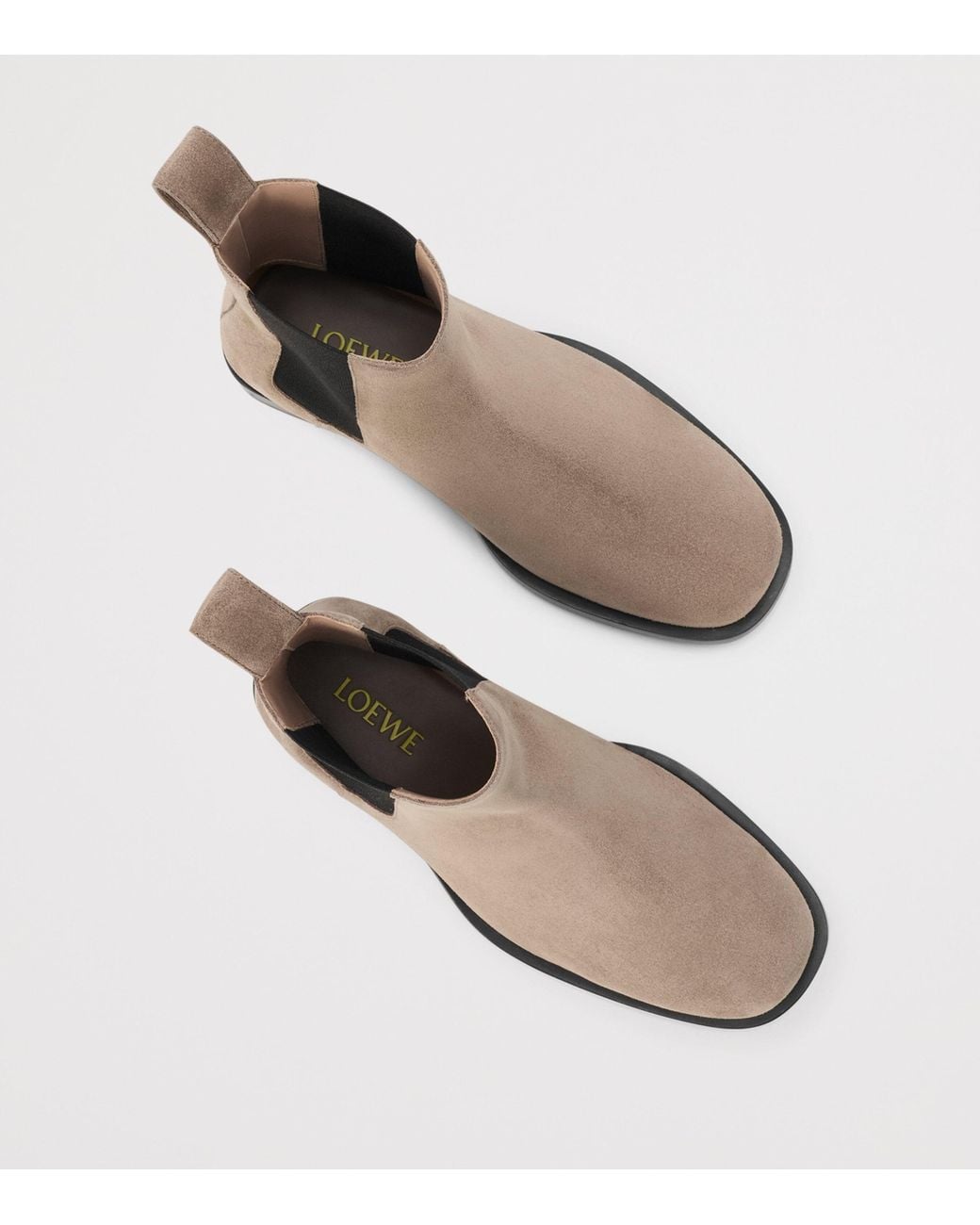 Loewe Brown Suede Bobine Chelsea Ankle Boots for men