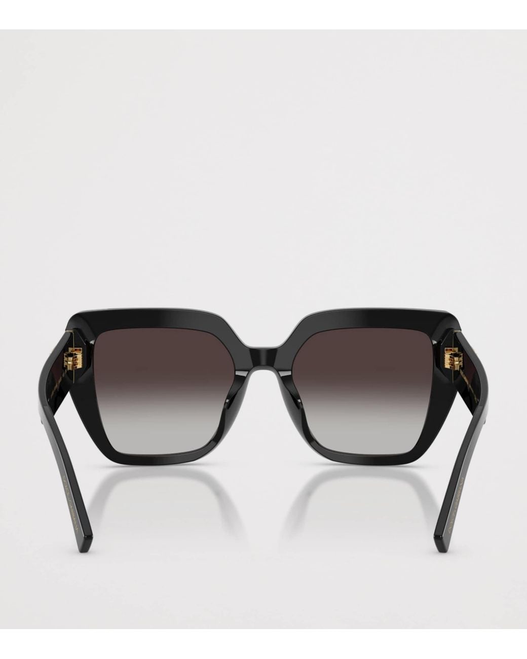 Dolce & Gabbana Black Square Cat-Eye Sunglasses