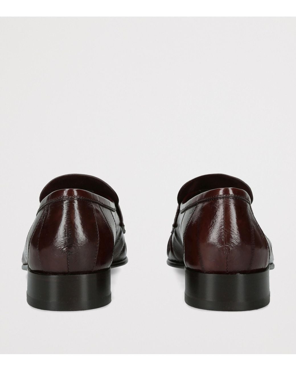 The Row Brown Soft Eel Loafers