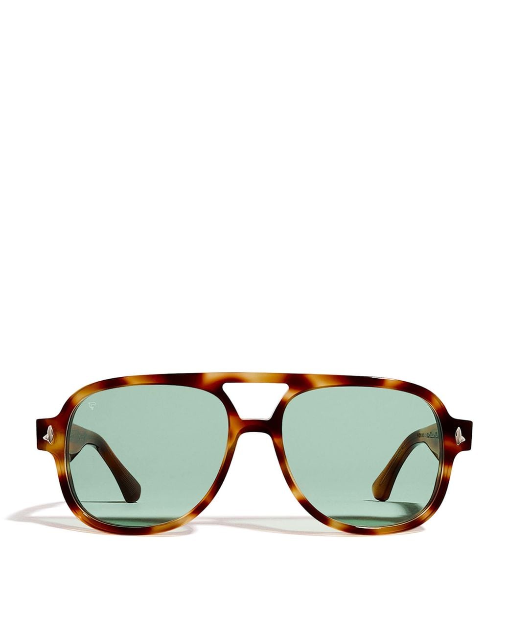 Sestini Eyewear Green Leopard Undici Sunglasses for men