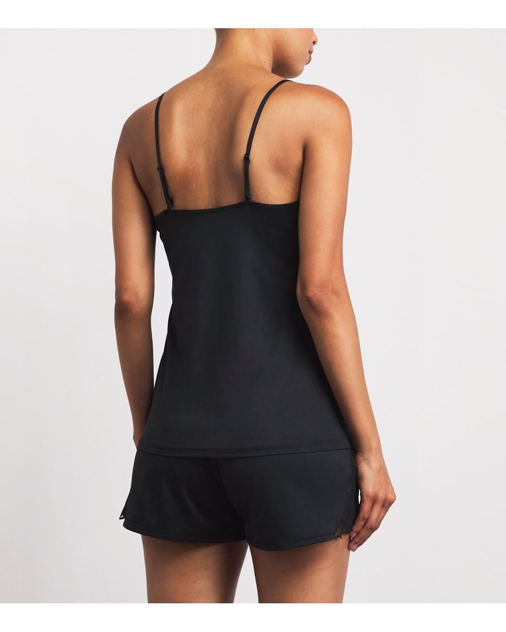 Falke Black Lace-Trim Camisole