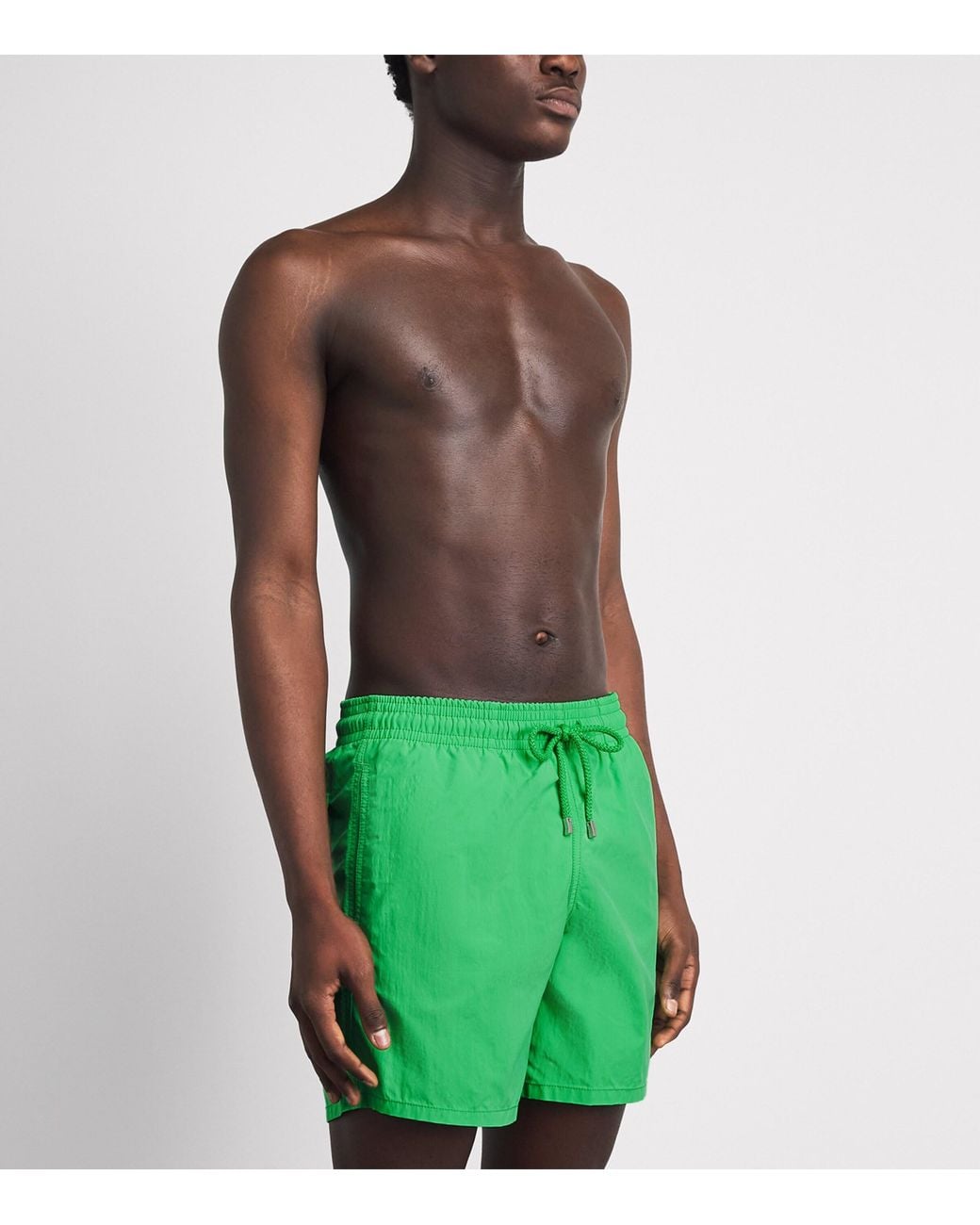 Vilebrequin Green Turtle Embroidered Moorea Swim Shorts for men