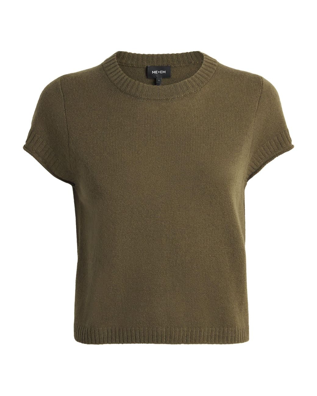 ME+EM Green Cashmere Shrunken Baby T-Shirt