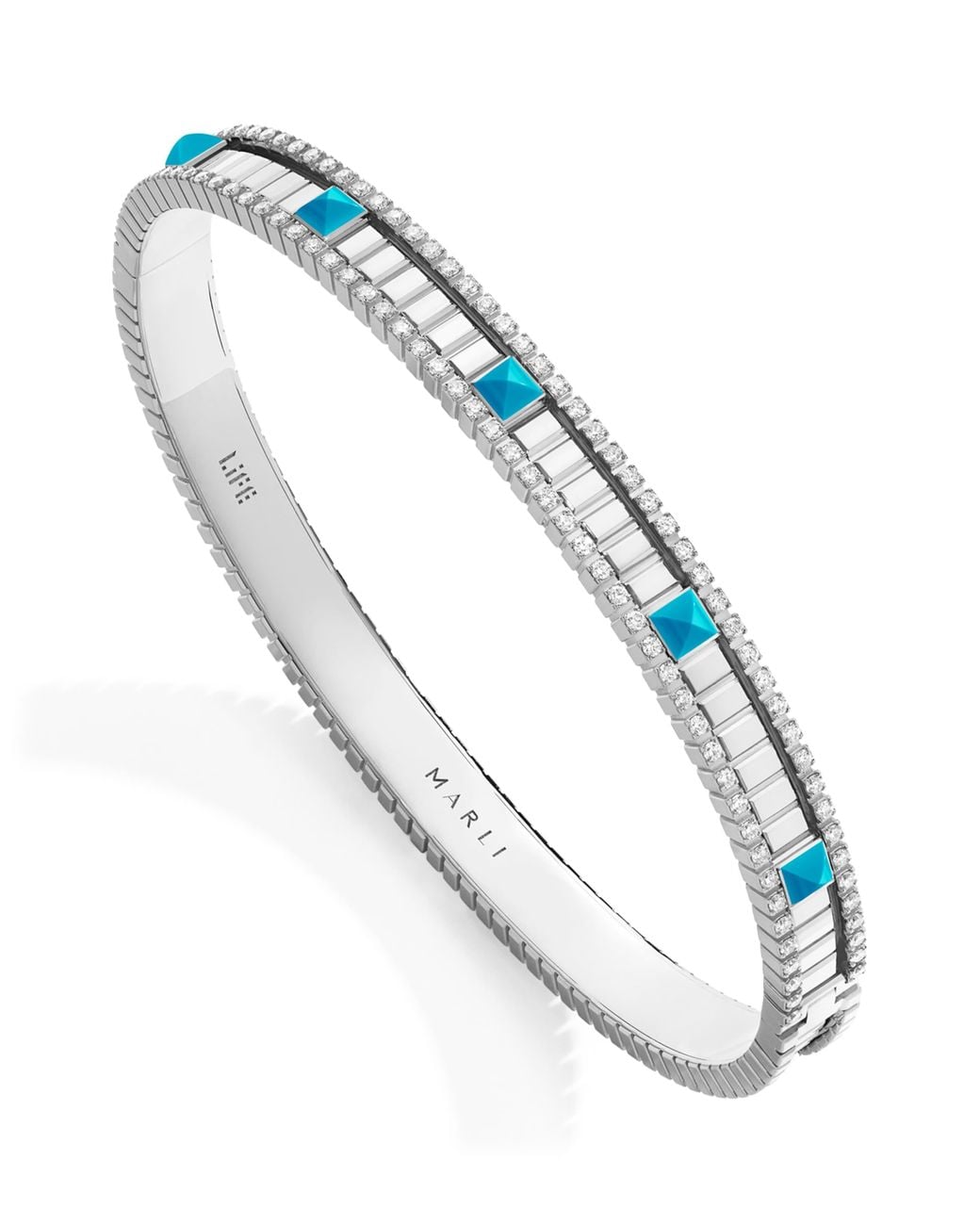 Marli New York Blue Diamond And Life Bangle