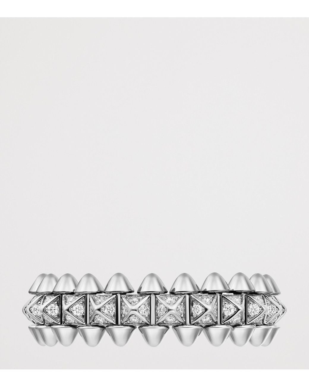 Cartier Metallic Small And Diamond Clash De Ring