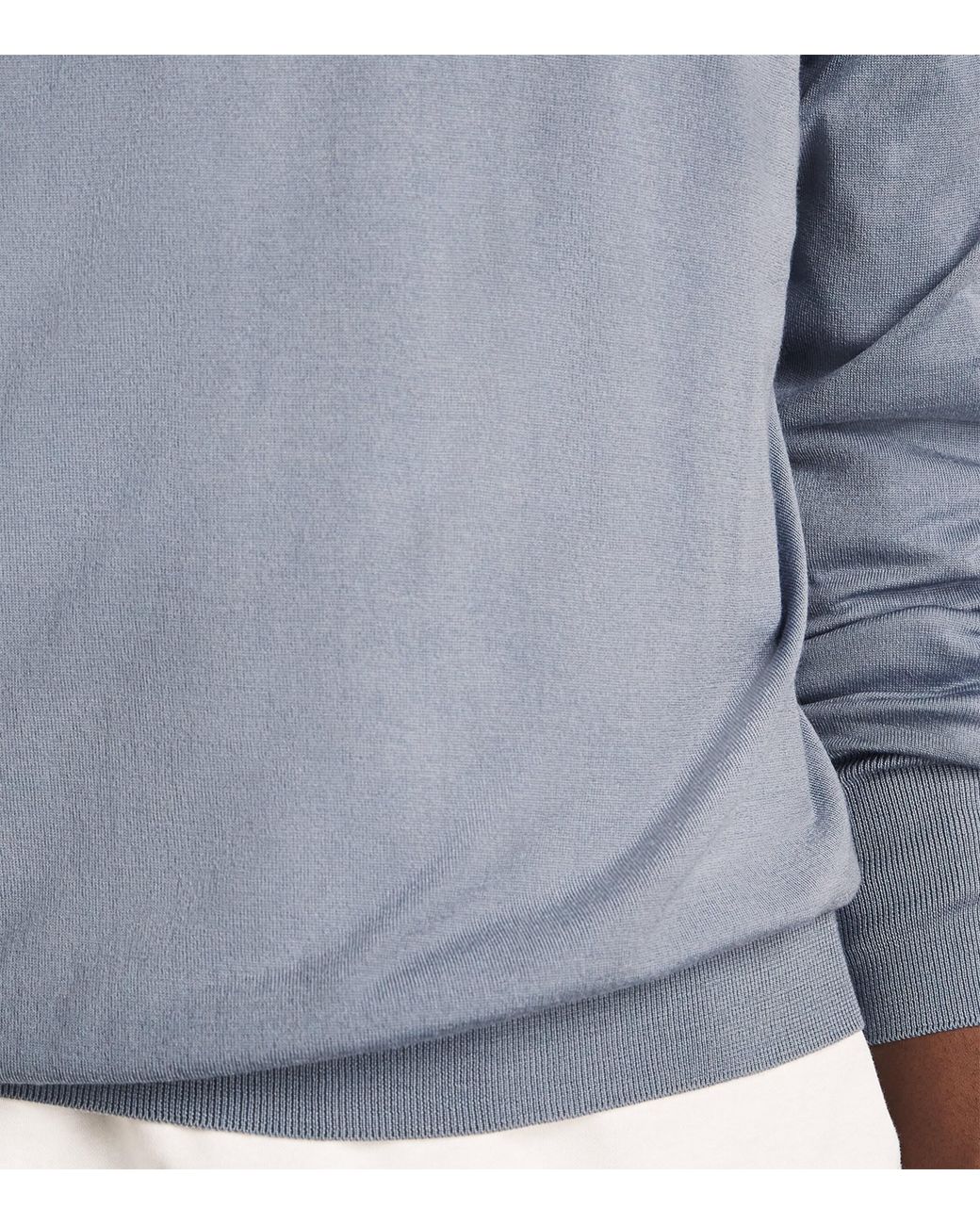 Eleventy Blue Wool Crew-Neck Sweater for men