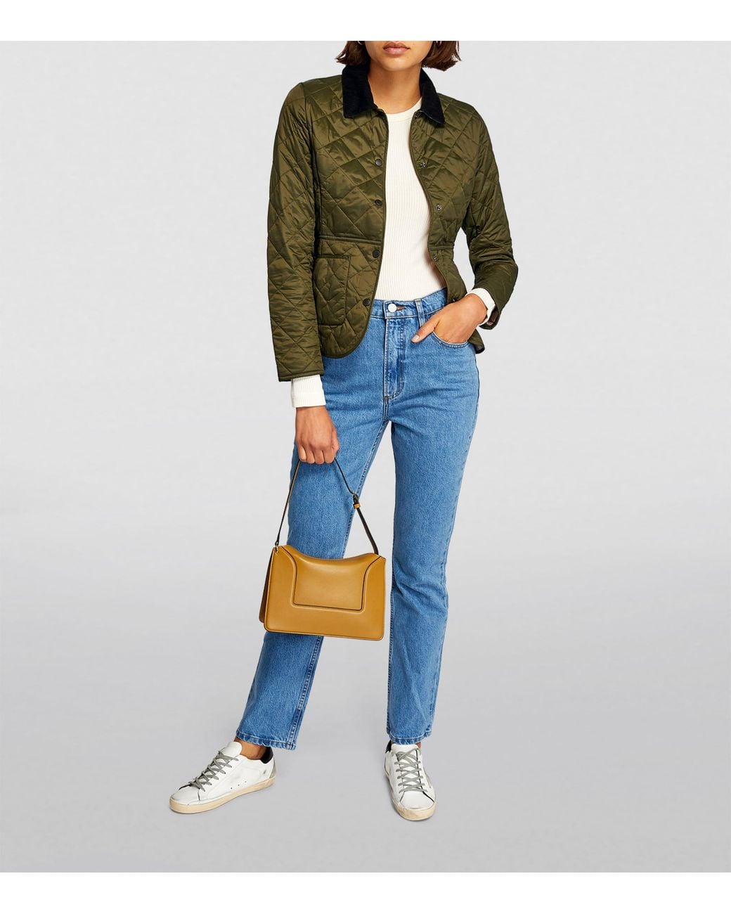 Barbour Green Quilted Deveron Jacket