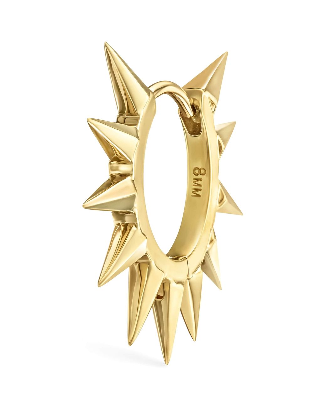 Maria Tash Metallic Metal Mohawk Hoop Earring
