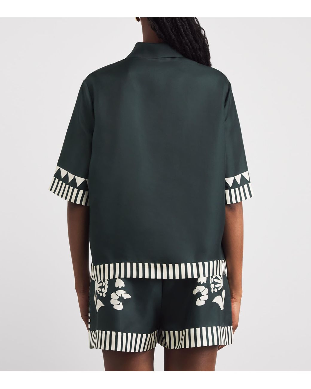 Eres Green Silk Floral Émeraude Shirt