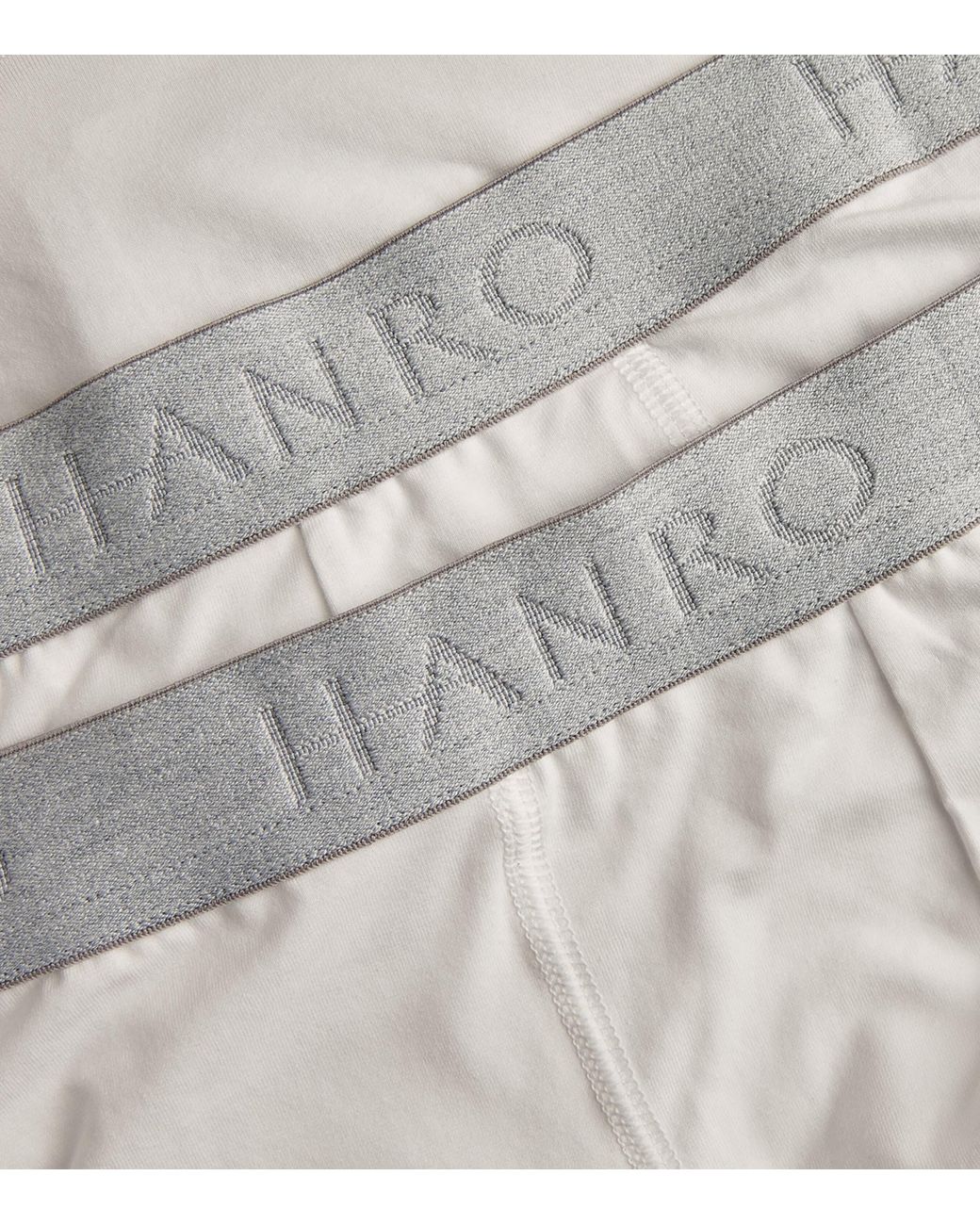 Hanro White Cotton-Blend Essential Trunks for men