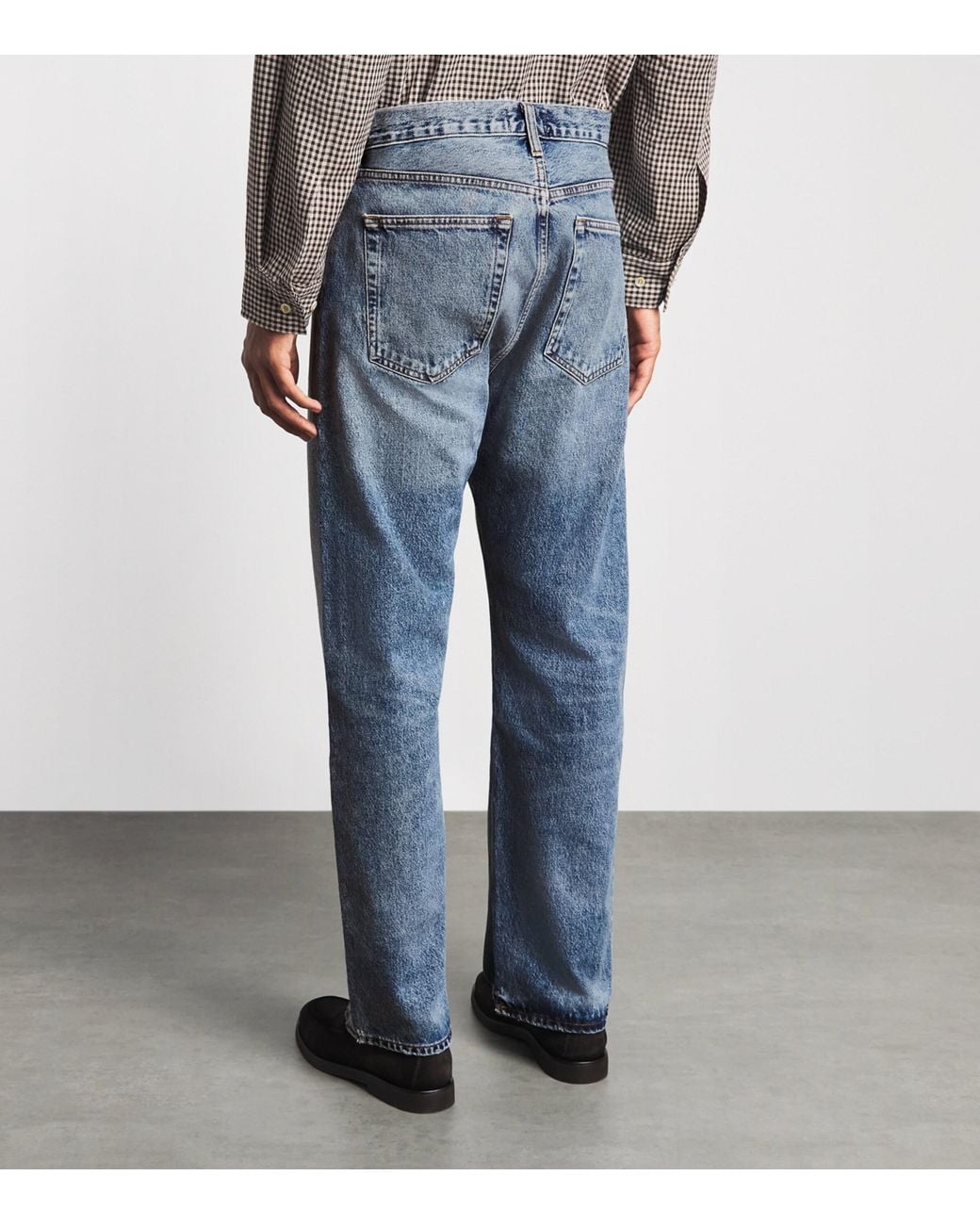 Agolde Blue Magnus Straight Jeans for men