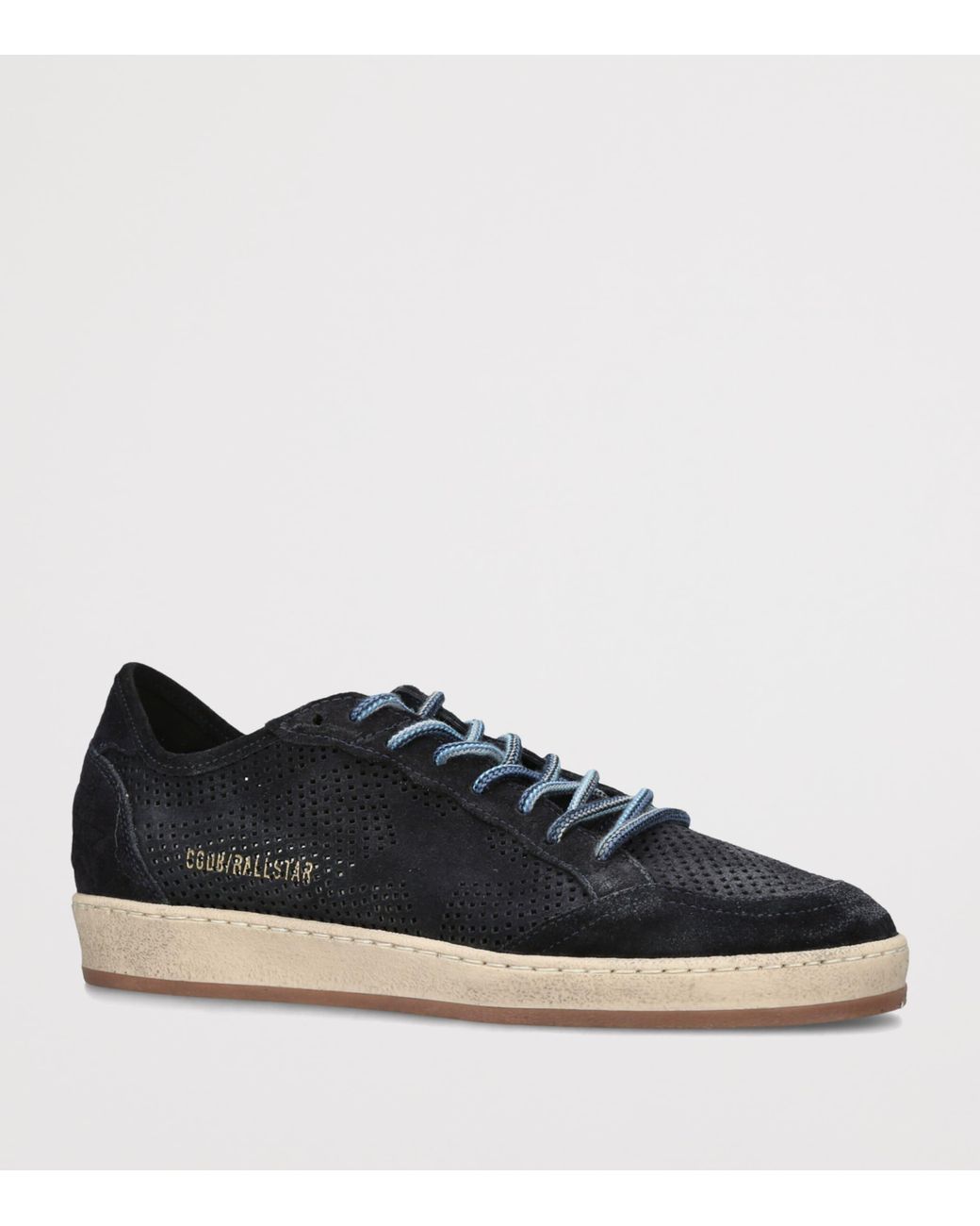 Golden Goose Deluxe Brand Blue Suede Ball Star Sneakers for men