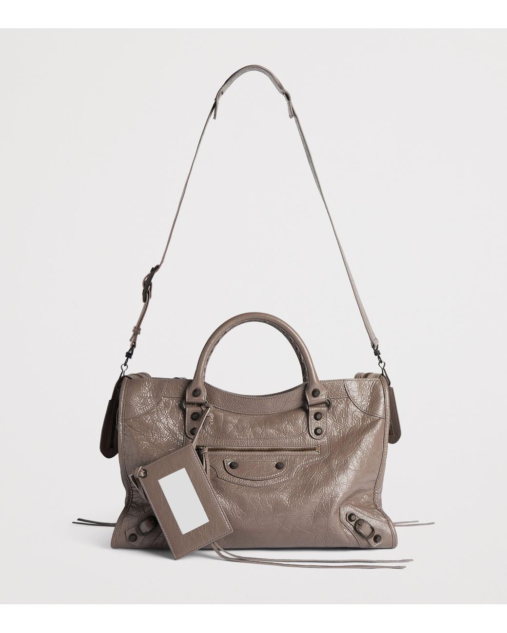 Balenciaga Brown Medium Leather Le City Top-Handle Bag