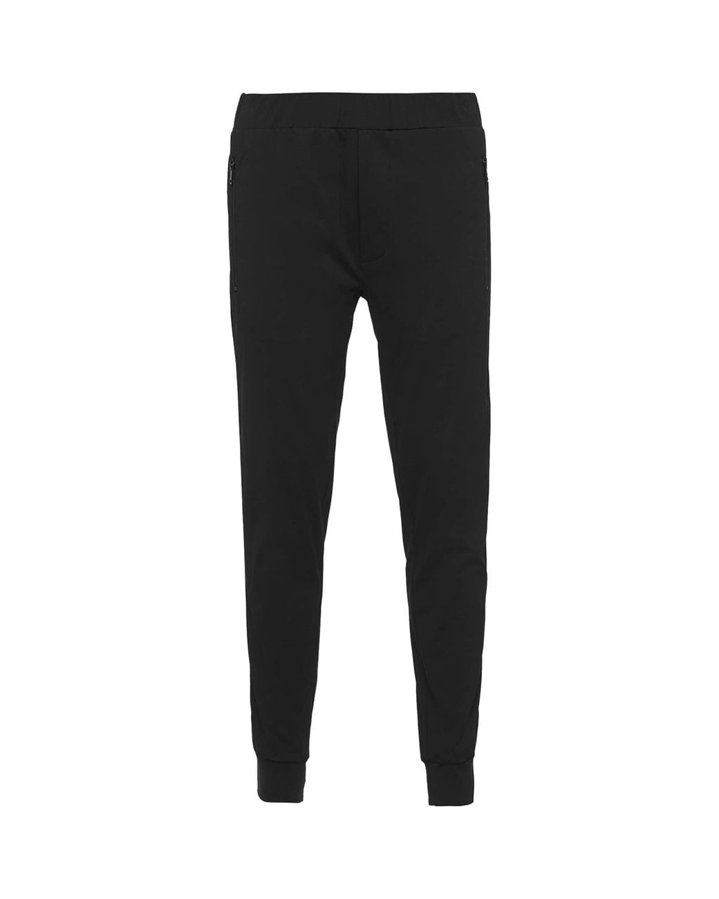 Prada Black Stretch-Cotton Re-Nylon Trousers for men