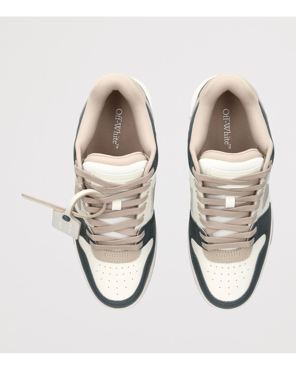 Off-White c/o Virgil Abloh White Out Of Office Leather Trainers for men