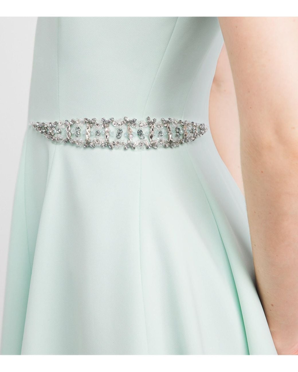 Sabina Bilenko Blue Crepe Erica Midi Dress