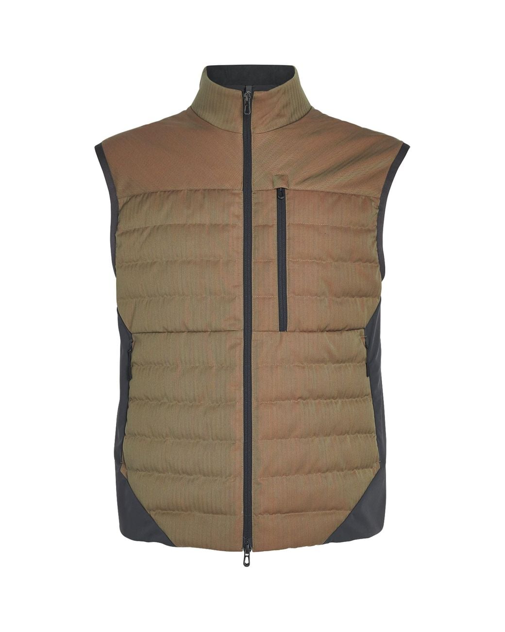 Sease Brown Wool-Blend Intrepid Down Gilet for men