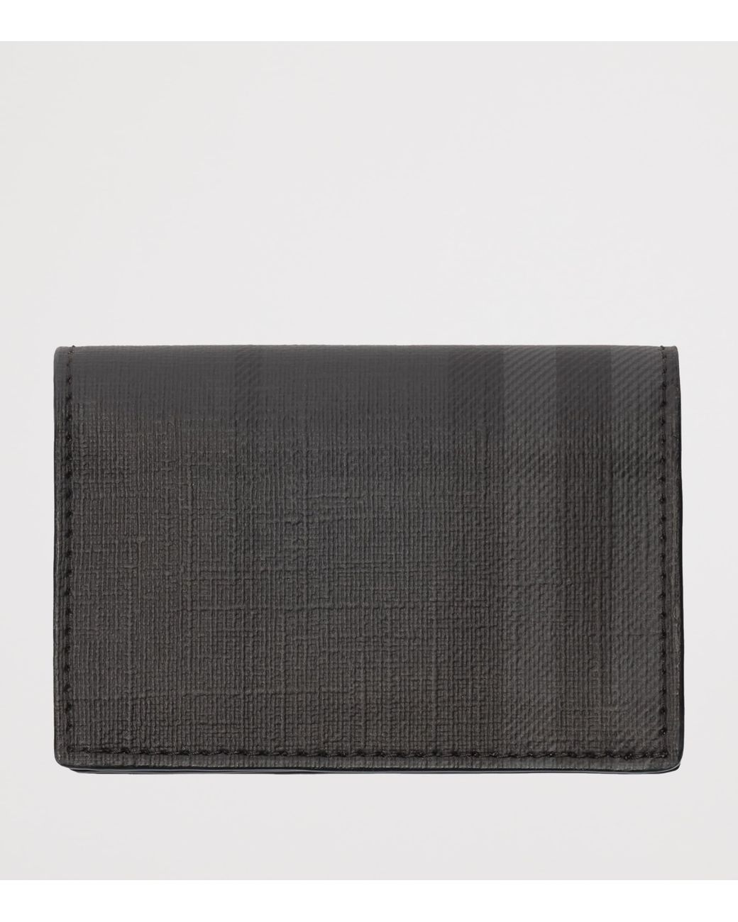 Burberry Black City Check Bifold Card-Holder for men