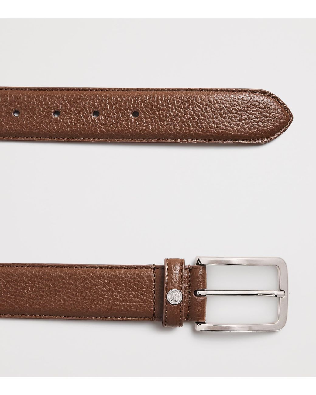 Harrods Brown Leather Belt for men