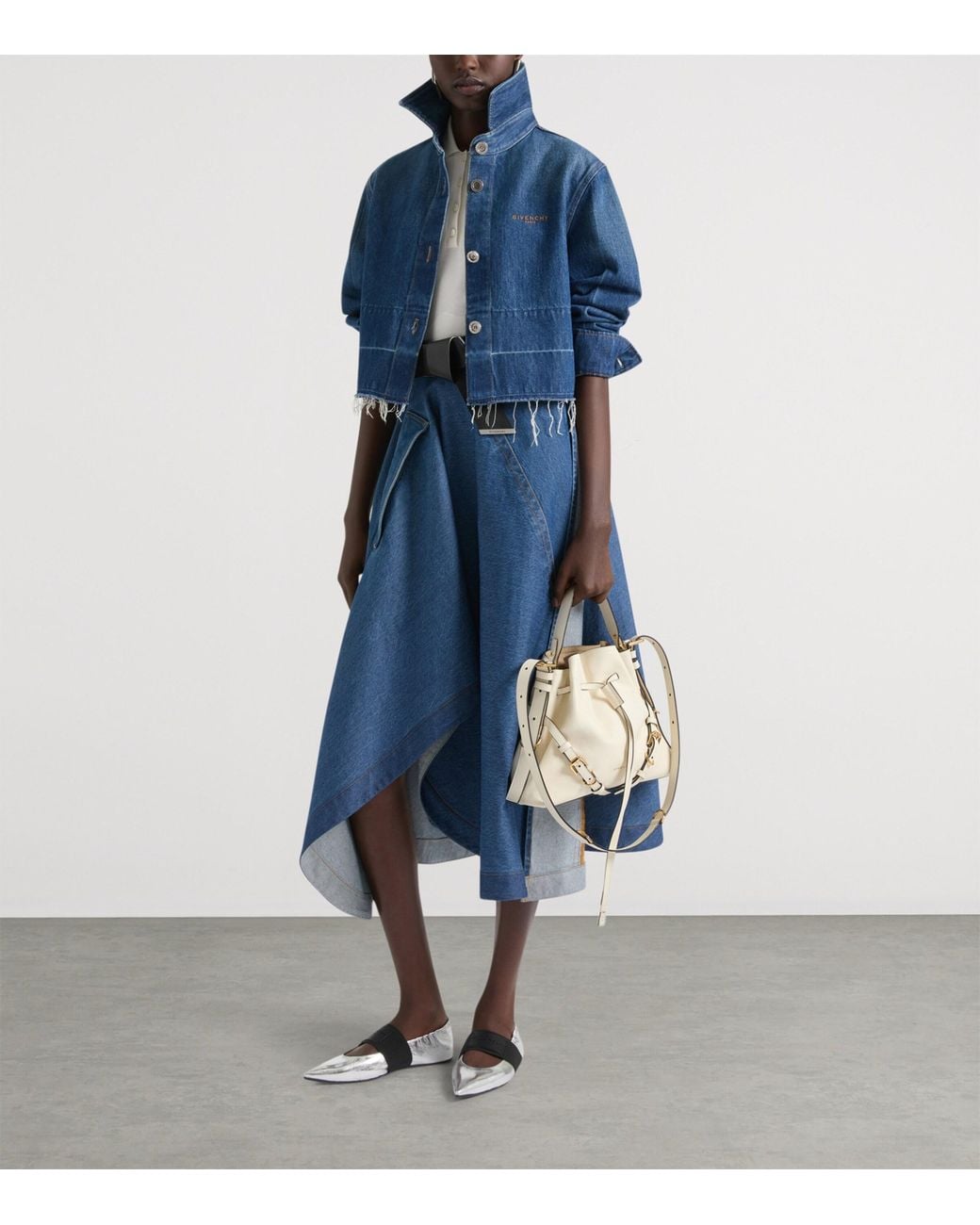 Givenchy Natural Small Leather Voyou Bucket Bag