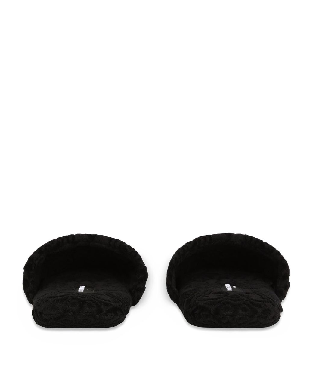 Dolce & Gabbana Black Dg Logo Slippers for men