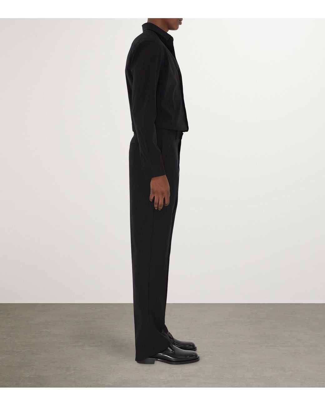 Burberry Black Stretch-Cotton Ekd Shirt for men