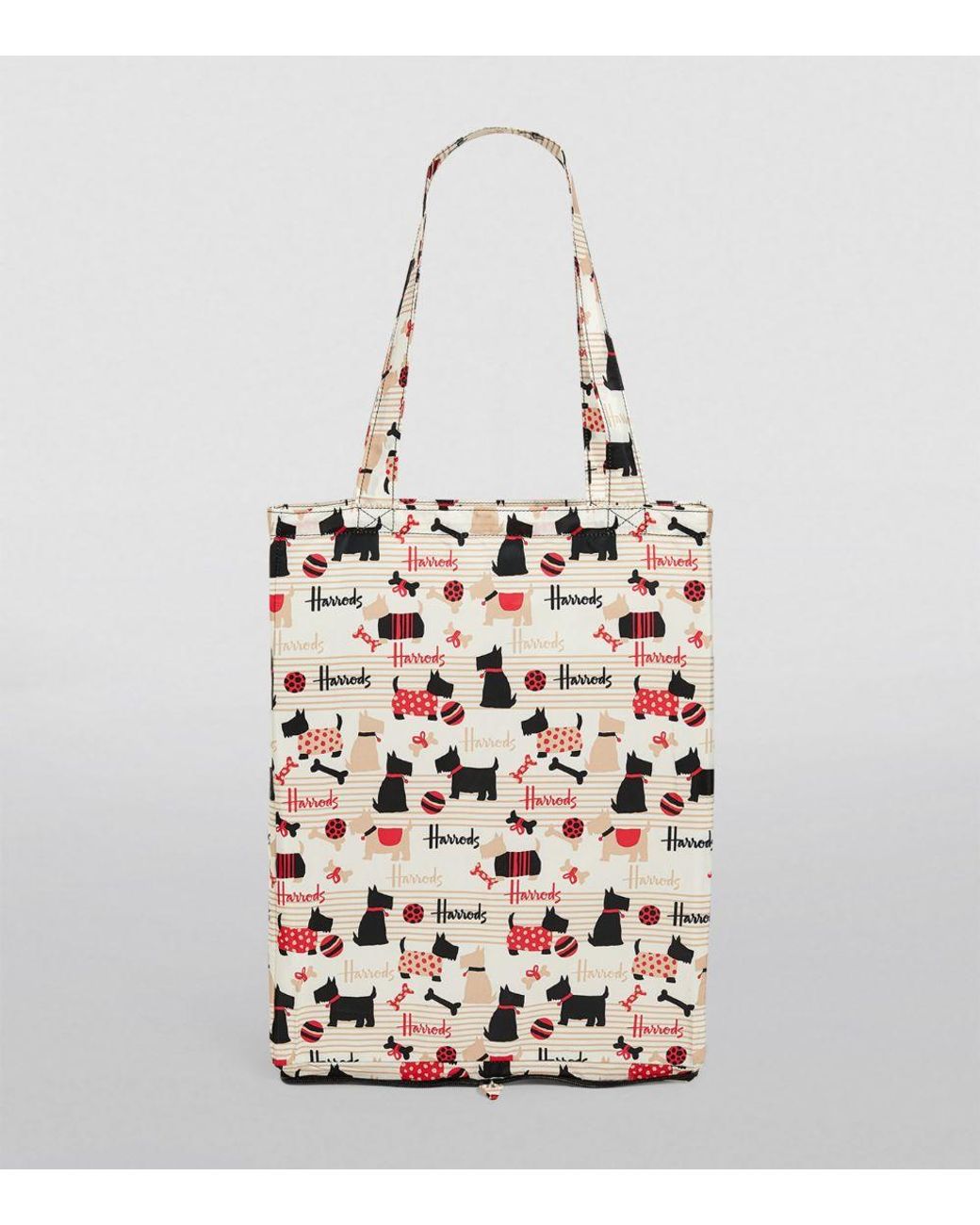 Harrods Recycled Scottie Dog Pocket Shopper Bag in White Lyst
