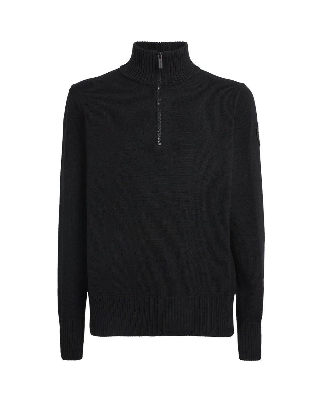 Canada Goose Black Rosseau Quarter-Zip Sweater for men