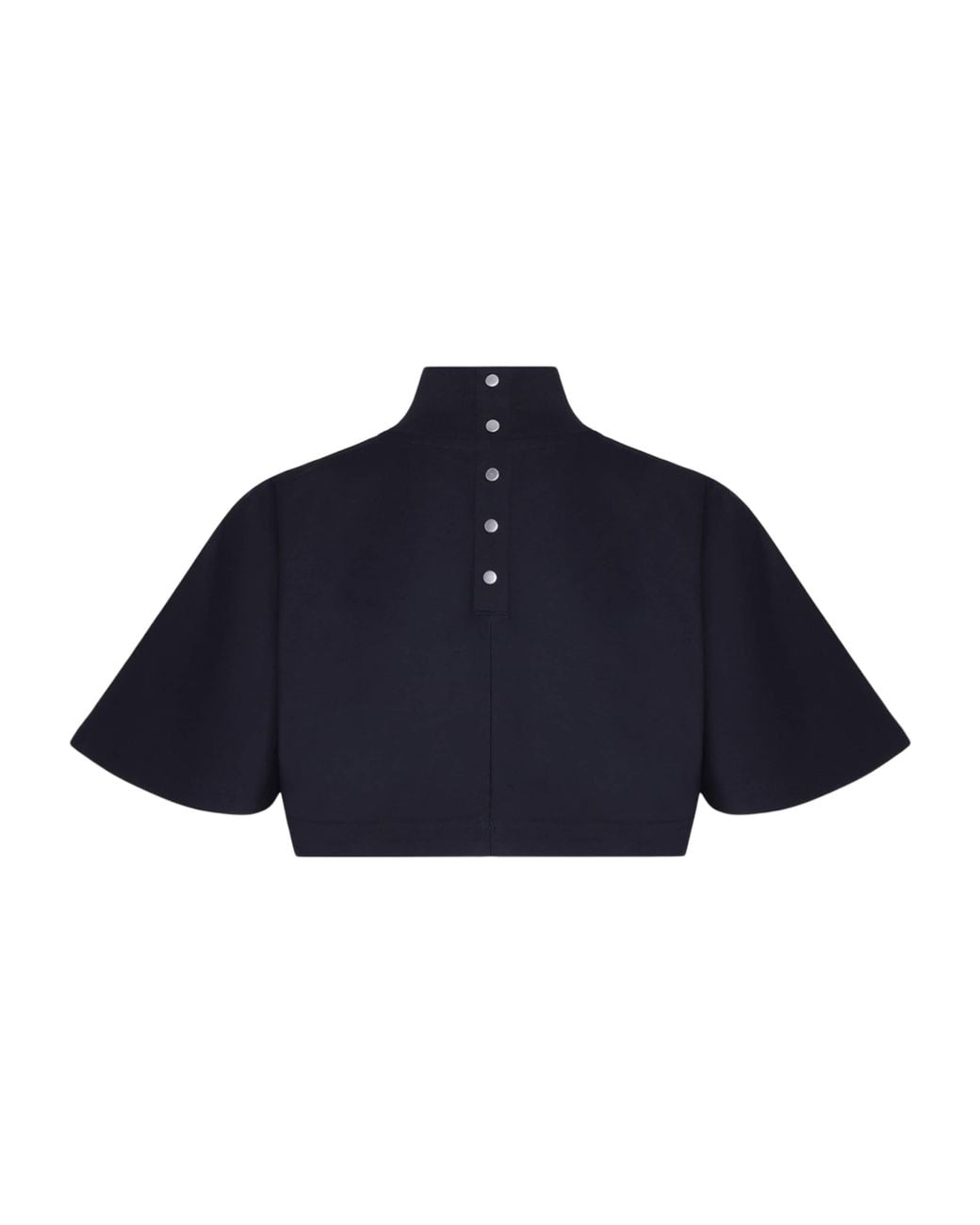 Alaïa Blue Cotton Jersey Crop Top