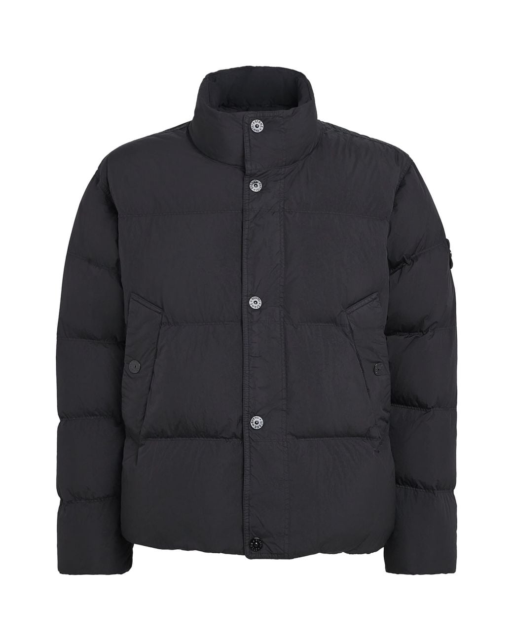 Stone Island Black Crinkle Reps Ny Puffer Jacket for men