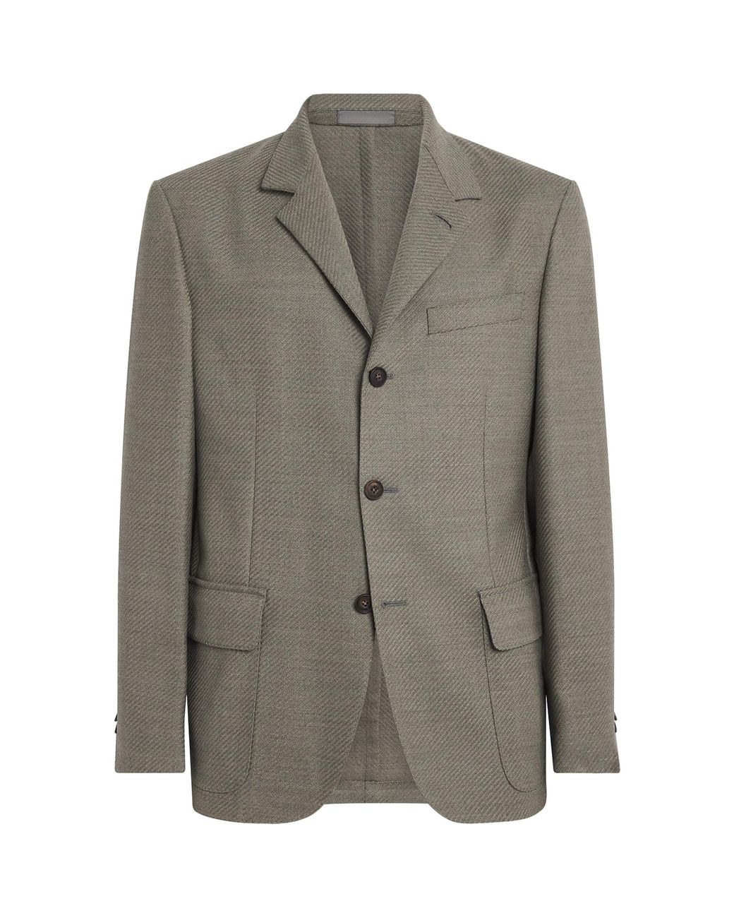 Corneliani Green Virgin Wool Jacket for men