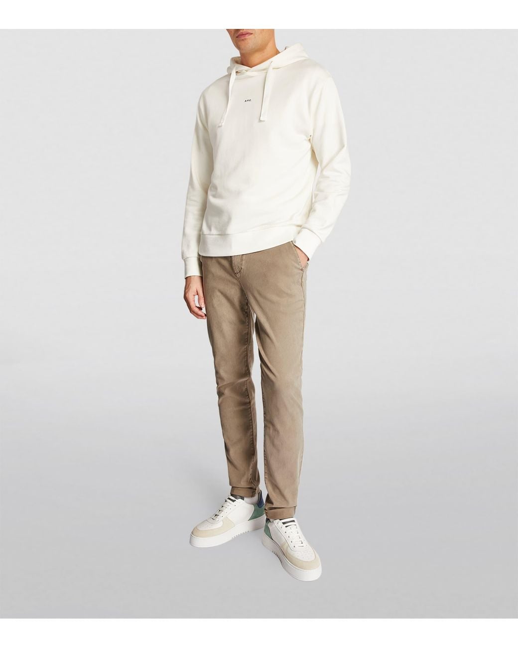 PAIGE Natural Drawstring Fraser Chinos for men