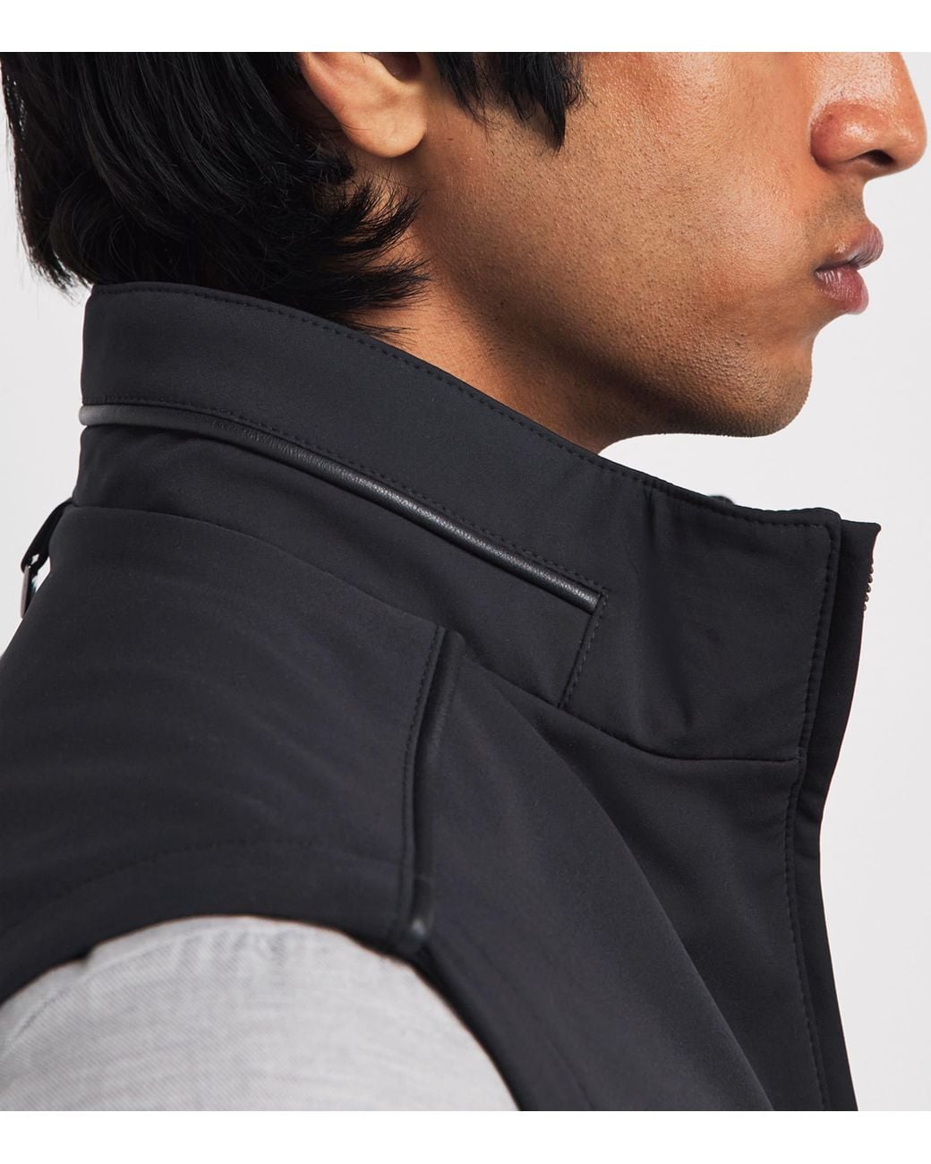 Corneliani Blue High-Neck Gilet for men