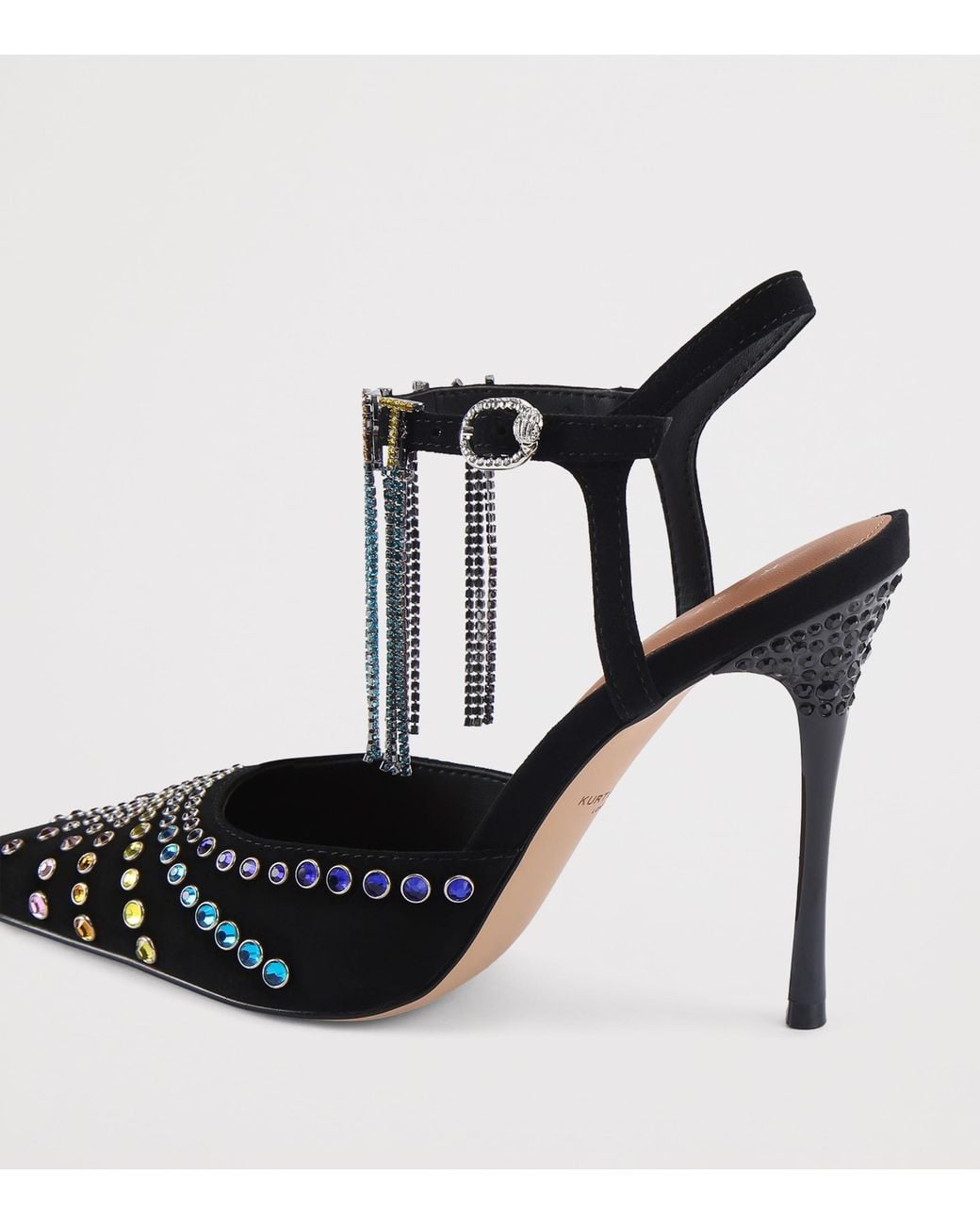 Kurt Geiger Blue Crystal-Embellished Heels