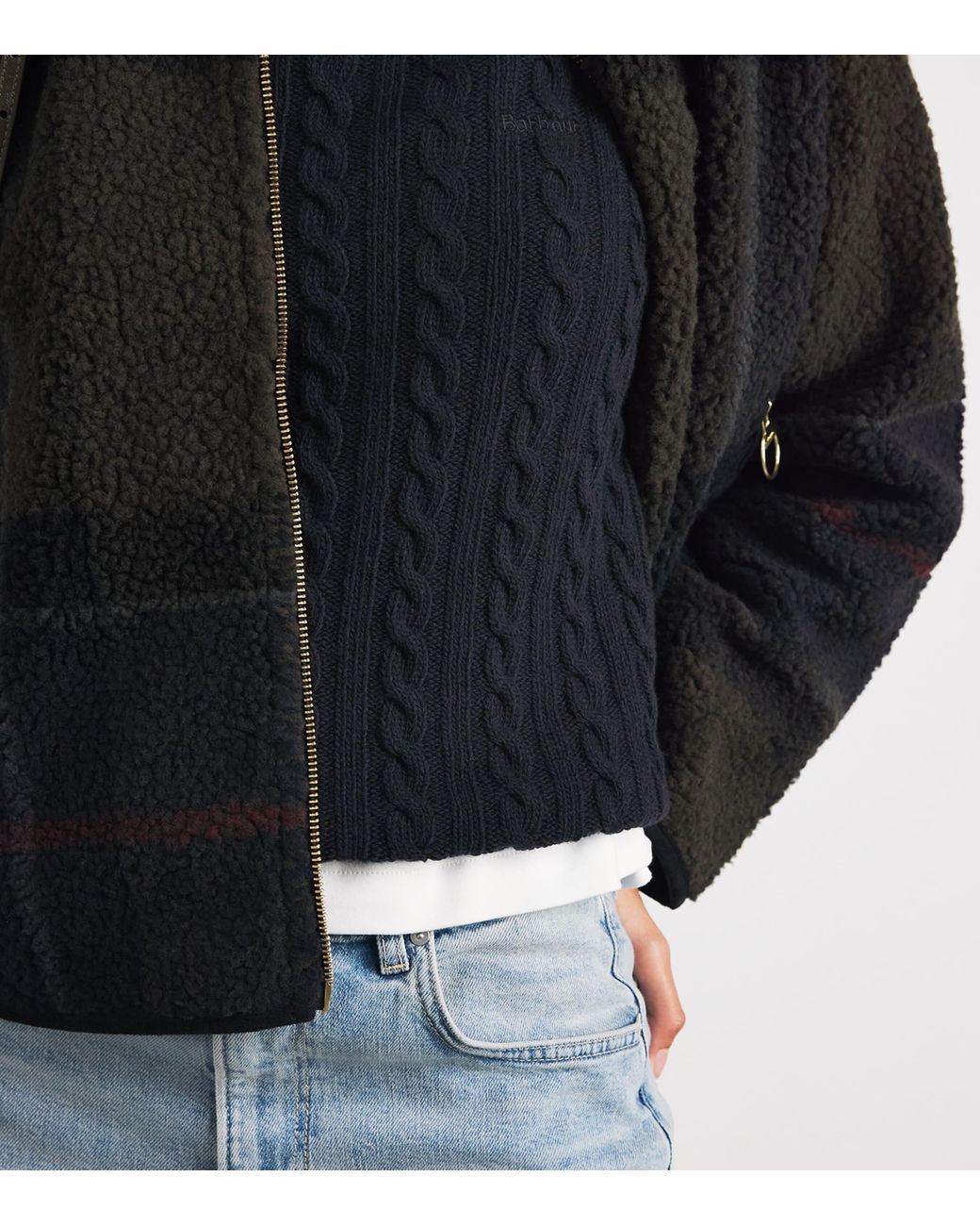 Barbour Blue Wool-Cotton Ambleside Rollneck Sweater