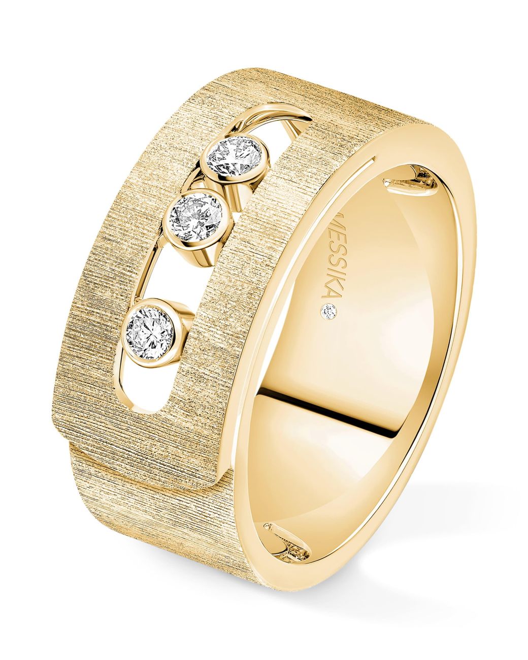 Messika Metallic Move Noa And Diamond Chiselled Ring