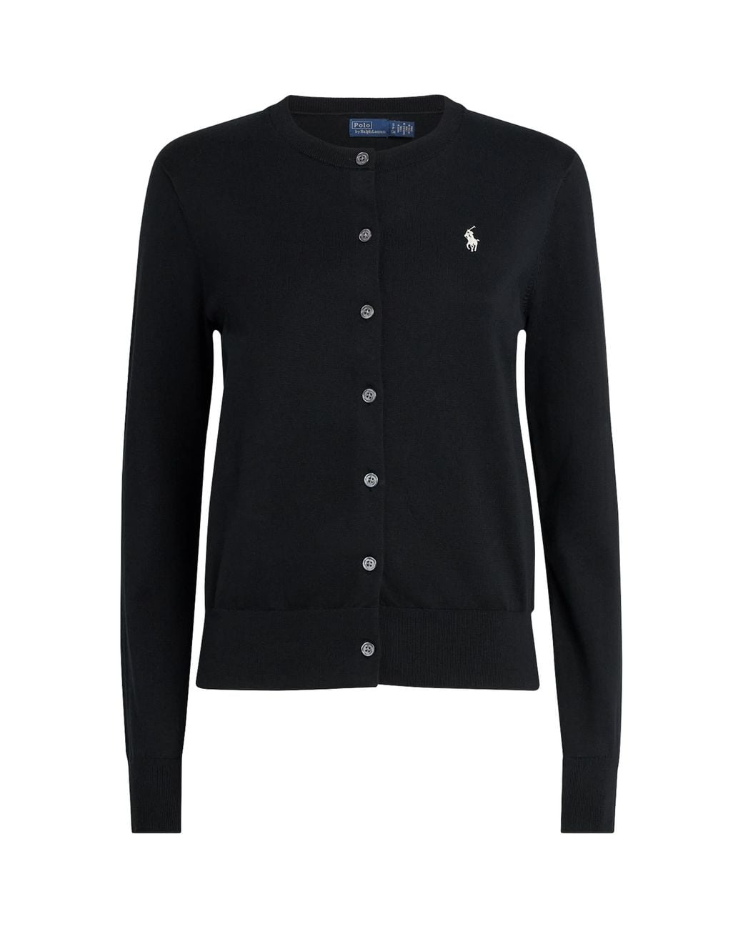 Polo Ralph Lauren Blue Cotton Ribbed Cardigan